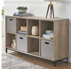 Better Homes and Gardens.. Cube Organizer with Metal Base, (8 Cube, Rustic Gray)