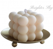 Bubble Candle and Holder Set by Brighter Sky|Natural Wax|Candle Decor|Gift for Her|Cute Candle|Essen