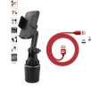 CinchForce Cup Holder Phone Mount - Universal Cup Holder with Adjustable Mobile Phone Mount - Extend