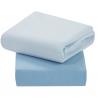 ClevaMama - Jersey Cotton Fitted Sheets 2 Pack Blue - Cot Bed Size 70 x 140 x 12cm