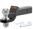 CURT 45036 Trailer Hitch Mount with 2-Inch Ball & Pin, Fits 2-in Receiver, 7,500 lbs, 2