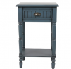Décor Therapy Bailey Bead board 1-Drawer Accent Table, 14x17x26.5, Antique Navy