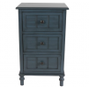 Decor Therapy Simplify Three Drawer Accent table, Antique Navy