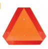 Deflecto Slow Moving Vehicle Sign with Reflective Tape, Safety Triangle, Orange, Highly Visible, Pla