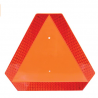 Deflecto Slow Moving Vehicle Sign with Reflective Tape, Safety Triangle, Orange, Highly Visible, Pla