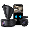 Dual Dash cam | VAVA Dual 1920x1080P FHD | Front and Rear dash camera | 2560x1440P Single Front| for