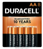 Duracell - CopperTop AA Alkaline Batteries - Long Lasting, All-Purpose Double A battery for Househol