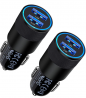 Fast Car Charger, 2Pack 3.4A Fast Charging Car Adapter Dual Port Cigarette Lighter USB Charger for i