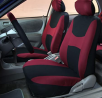 FH Group FB030115 Combo Set: Light & Breezy Cloth Seat Covers (Airbag & Split) W. FH2033 + F14407 Ca