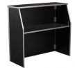 Flash Furniture 4' Black Marble Laminate Foldable Bar