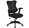 Flash Furniture High Back Designer Black Mesh Executive Swivel Ergonomic Office Chair with Adjustabl