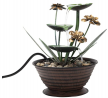 Foreside Home & Garden Lily Pad Indoor Water Fountain With Pump