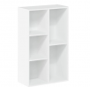 Furinno 5-Cube Open Shelf, White