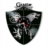 Game of Thrones Vinyl Clock, Wall Clock 12 inch (30 cm), Original Gifts for Fans Game of Thrones, Th