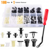 GOOACC 166 Pcs Car Retainer Clips &Screw Grommets - 12 Most Popular Sizes & Applications for GM Toyo