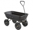 Gorilla Carts GOR4PS Poly Garden Dump Cart with Steel Frame and 10-in. Pneumatic Tires, 600-Pound Ca