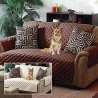 Home Details Quilted Reversible Furniture Protector Slipcover, Good for Dog Hair, Dust & Spills, Mac