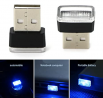 iJDMTOY Ultra Blue USB Plug-in Miniature LED Car Interior Ambient Accent Lighting Kit