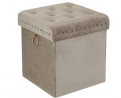 Inspire Me Home Décor Anastasia Ottoman with Lux Metal Studs and Functional Handle Detailing, Class