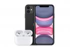 iPhone 11 | 64GB | Black & Apple Airpods Pro with Wireless Charging Case Bundle