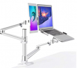 MagicHold 3 in 1 Stand for Laptop and Monitor or Tablet, Laptop/Monitor Desk Stand arm, 360º Rotati