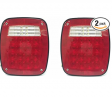 MaxxHaul 80685 Universal Square 12V Combination 38 LED Signal Tail Light - For Truck, Trailer, Boat,