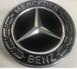 Mercedes Benz Genuine Vehicle Hood Star Emblem Badge (000-817-17-01, Chrome and Black Laurel Wreath)