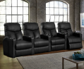 Octane Seating Octane Bolt XS400 Leather Home Theater Recliner Set (Row of 4)