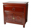 Oriental Furniture Rosewood Bedside Cabinet - Cherry