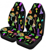 Pinbeam Car Seat Covers Bright Hallucinogenic Fantastic Mushrooms Rainbow Colors Each Has Its Set of