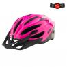 Pink Helmet (Size 52-56cm) With Light