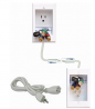 PowerBridge ONE-CK Recessed In-Wall Cable Management System with PowerConnect for Wall-Mounted Flat 