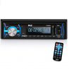 Pyle Marine Bluetooth Stereo Radio - 12v Single DIN Style Boat In dash Radio Receiver System with Bu