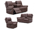 Recliner Sofa for Living Room Set Reclining Couch Sofa Chair Palomino Fabric Loveseat 3 Seater Home 