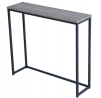 Roomfitters Sofa Console Table Top Metal Frame Accent Narrow Foyer Hall Table, Weathered Gray