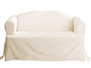 Surefit Home Décor Duck Solid T-Cushion Sofa One Piece Slipcover, Relaxed Fit, 100% Cotton, Machine