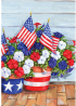 Toland Home Garden 109616 Patriotic Pansies 28 x 40 Inch Decorative, House Flag (28