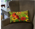 Toland Home Garden Birds N Berries 12 x 19 Inch Decorative Indoor Pillow Case Only (2-Pack)