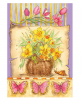 Toland Home Garden Daffodil Basket 28 x 40 Inch Decorative Spring Summer Flower Butterfly House Flag