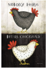 Toland Home Garden Nobody Here But Us Chickens 12.5 x 18 Inch Decorative Funny Farm Barnyard Animal 