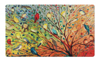Toland Home Garden Tree Birds 18 x 30 Inch Decorative Floor Mat Colorful Bird Branch Collage Doormat