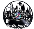 Wall Clock Compatible with Harry Potter Made of Vinyl Record Handmade Vintage Home Decor Original Bi
