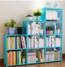 DIY Adjustable Bookcase, Bookshelf with 9 Book Shelves, Home Furniture Storage