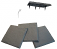 Gardien New Innovative 15.5” All Weather Decorative Stepping Stones That Stake Into The Ground - D