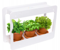 Mindful Design LED Indoor Herb Garden - at Home Mini Window Planter Kit for Herbs, Succulents, and V