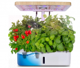 Moistenland Hydroponics Growing System,Indoor Herb Garden Starter Kit w/LED Grow Light,Plant Germina