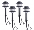Sterno Home GL22627PK4 Path Lights, Pack of 4, Black