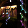 Yeuago Solar Wind Chimes for Outside, Changing Color LED Hummingbird Wind Chimes,Decor for Patio Yar