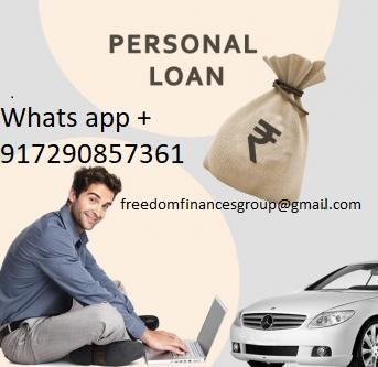 WE OFFER ALL TYPE OF LOANS GUARANTEED LOAN Whats app) +917290857361 us via email: freedomfinancesgroup@gmail.com
