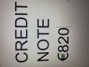 Credit Note for sale